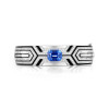 RichandRare-RARE-SAPPHIRE, ONYX, ENAMEL AND DIAMOND BANGLE